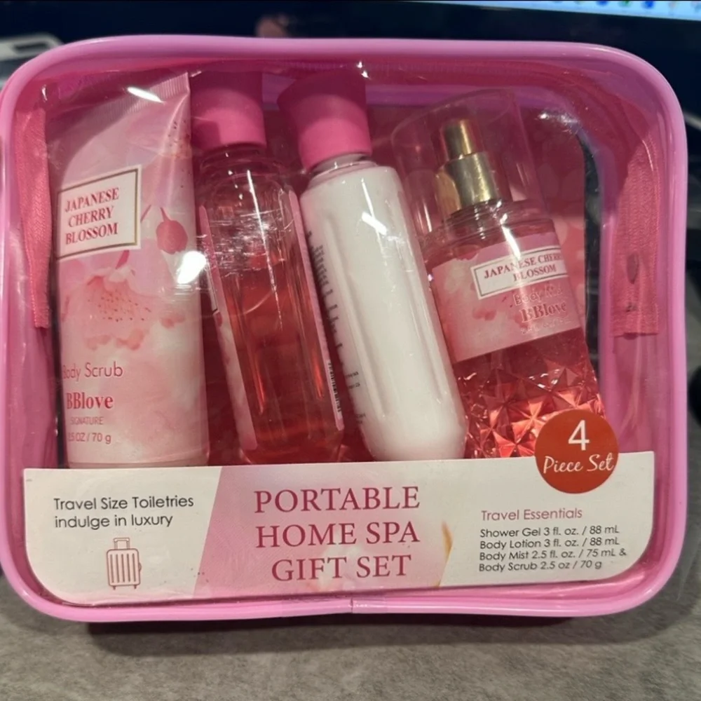 Pink Portable Home Spa Gift Set